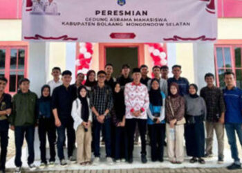 Wakili DPRD Bolsel, Zulkarnain Kamaru Hadiri Peresmian Asrama Mahasiswa di Gorontalo